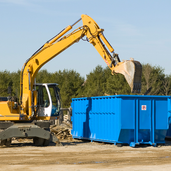 are there any restrictions on where a residential dumpster can be placed in Rentz Georgia